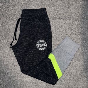 PINK Gray Lime Green Jogger Size Medium
